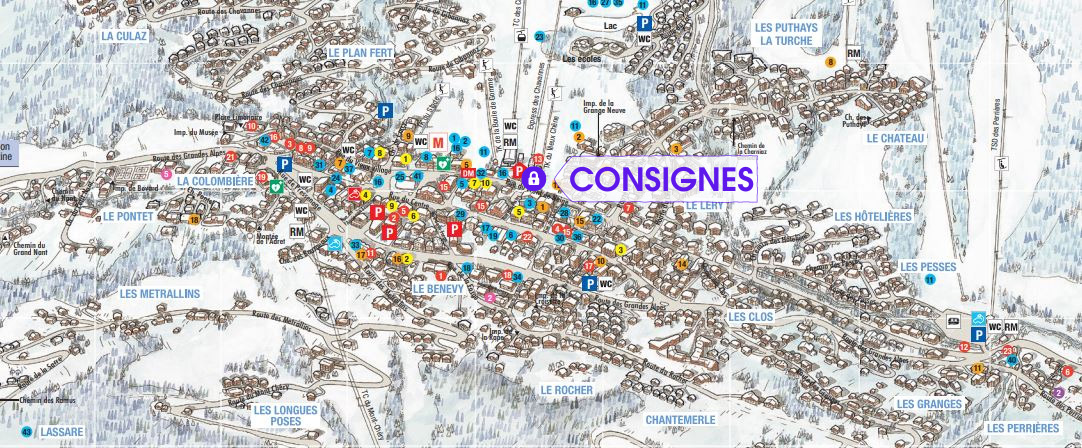 Plan du village